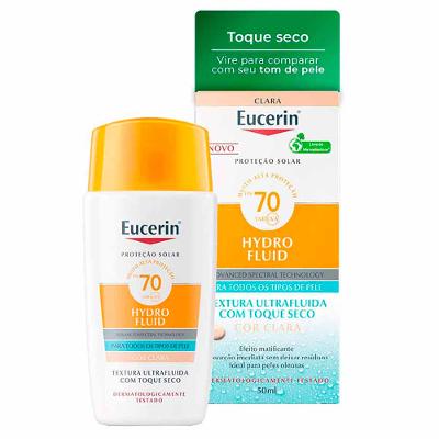 Eucerin Sun Protetor Solar Facial com Cor Hydro Fluid FPS70