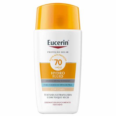 Protetor Solar Facial com Cor Eucerin Hydro Fluid FPS70 50ml