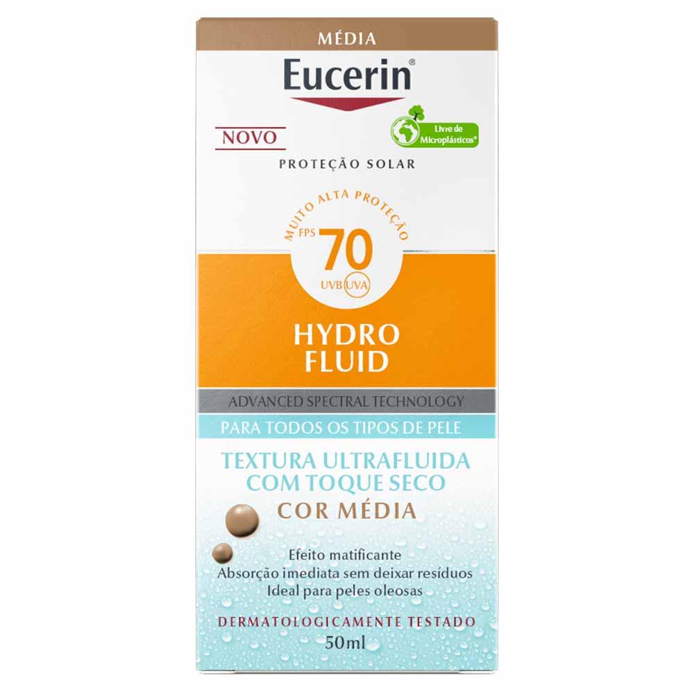 Protetor Solar Facial com Cor Eucerin Hydro Fluid FPS70 50ml - 9