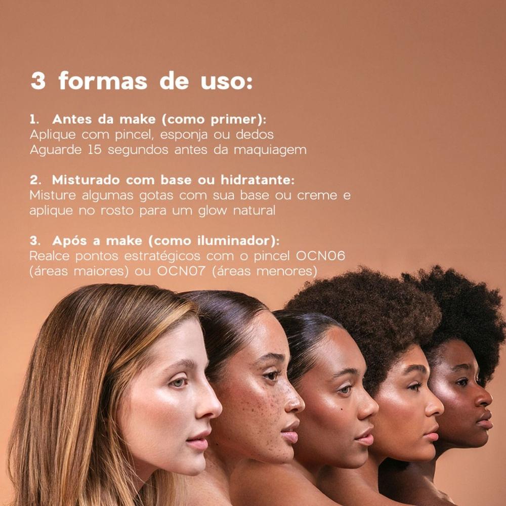 Primer Facial Iluminador Nádia Tambasco by Océane Glow Skin 30ml - 7