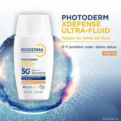 Bioderma Protetor Solar Facial Ultrafluido Photoderm XDefense FPS60 40ml