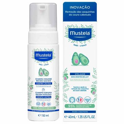 Mustela Bebê Kit - Creme Infantil + Shampoo Espuma Recém-Nascido