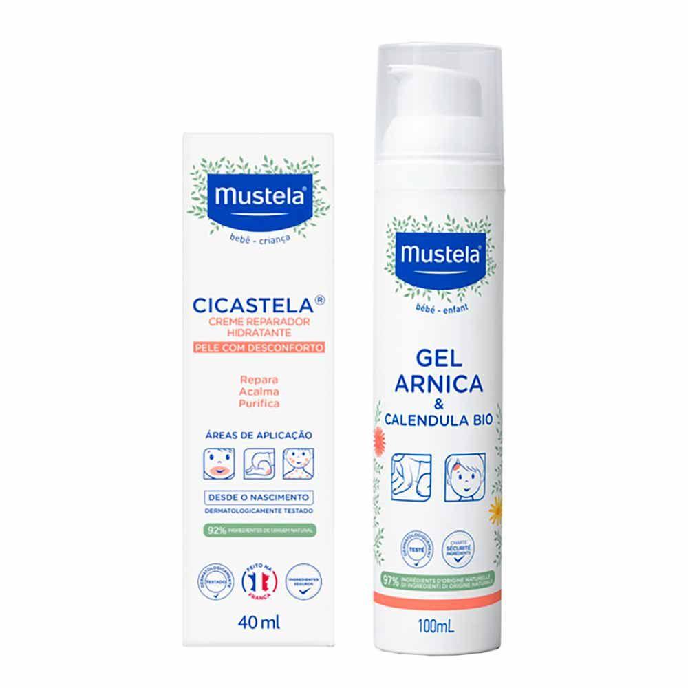 Mustela Bebê Kit - Gel Arnica e Calêndula + Creme Hidratante - 1