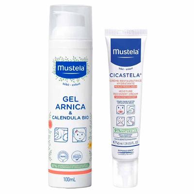 Mustela Bebê Kit - Gel Arnica e Calêndula + Creme Hidratante