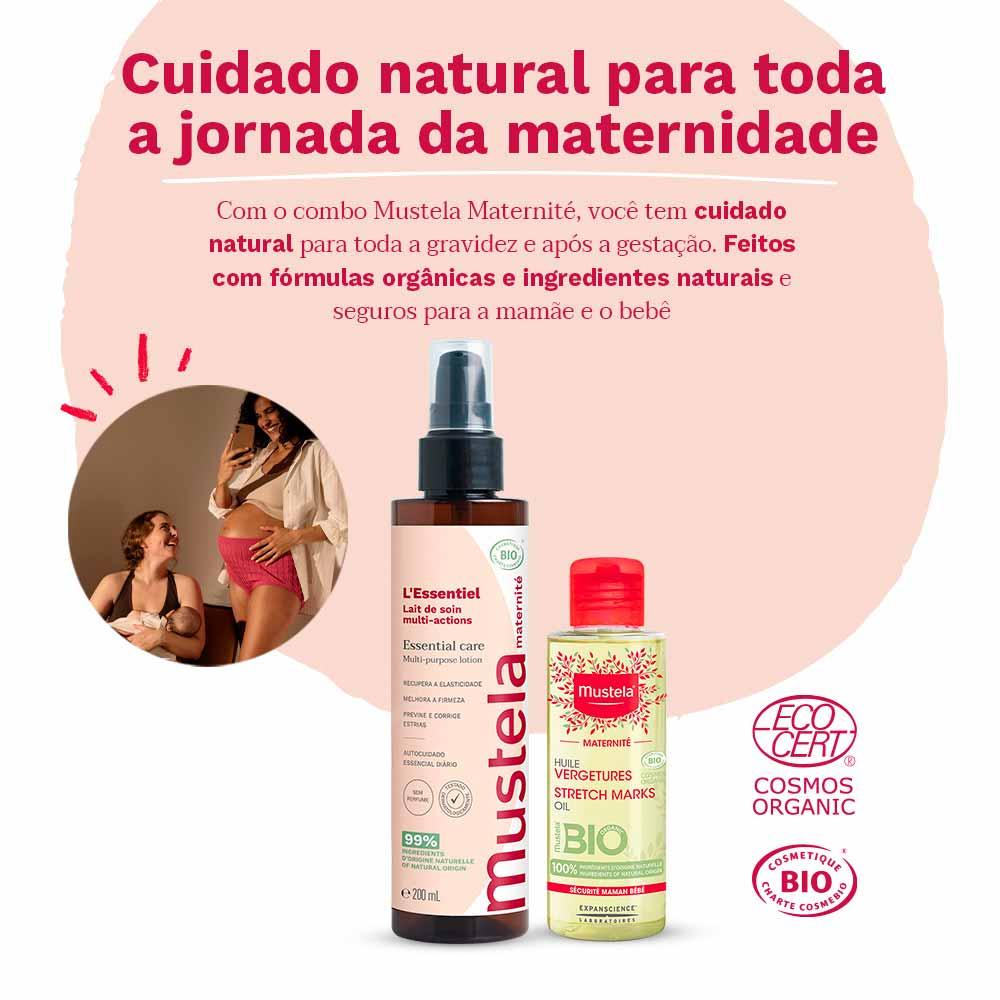 Mustela Maternité Kit - Loção Corporal Multifuncional + Óleo para Prevenção de Estrias - 9