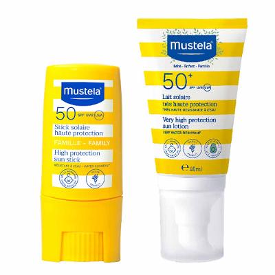 Mustela Solaire Haute Protection Kit - Protetor Solar Infantil Fps50+ + Protetor Solar Stick FPS50