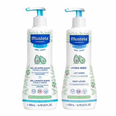 Mustela Bebê Kit - Gel Lavante Corpo e Cabelo + Hidratante