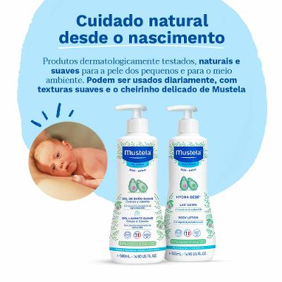 Mustela Bebê Kit - Gel Lavante Corpo e Cabelo + Hidratante