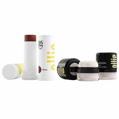 Ollie Kit - Pó Translúcido Facial FPS 30 + Protetor Solar Facial FPS 95 cor 60