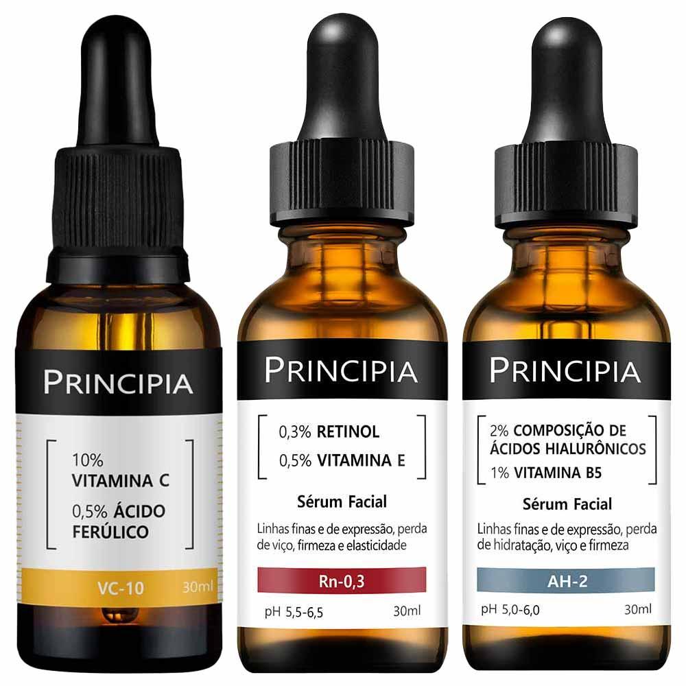 Principia Kit - Sérum AH-2 + Sérum VC-10 + Sérum Rn-0,3 - 1