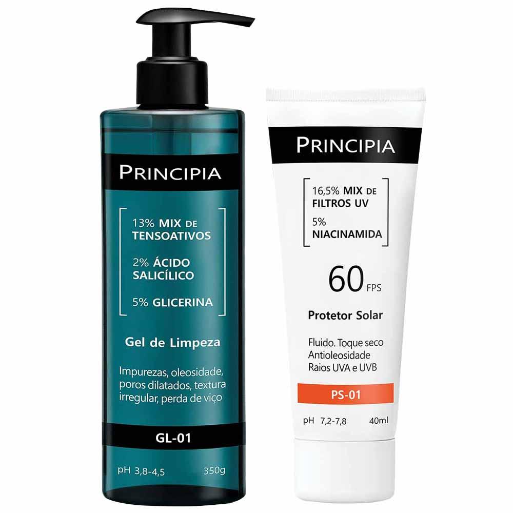 Principia Kit - Gel de Limpeza + Protetor Solar FPS60 - 1