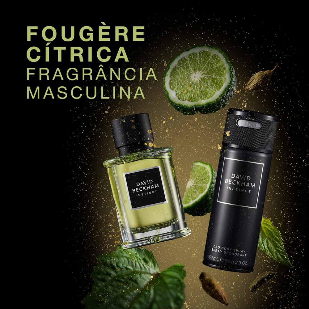 Coffret David Beckham Instinct Kit - Perfume Masculino Eau de Parfum + Body Spray - 5