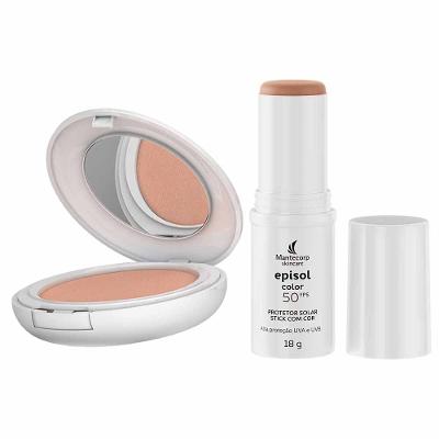 Mantecorp Skincare Episol Color Kit - Stick FPS 50 Claro + Pó Compacto FPS 50 Tom 2 - Claro