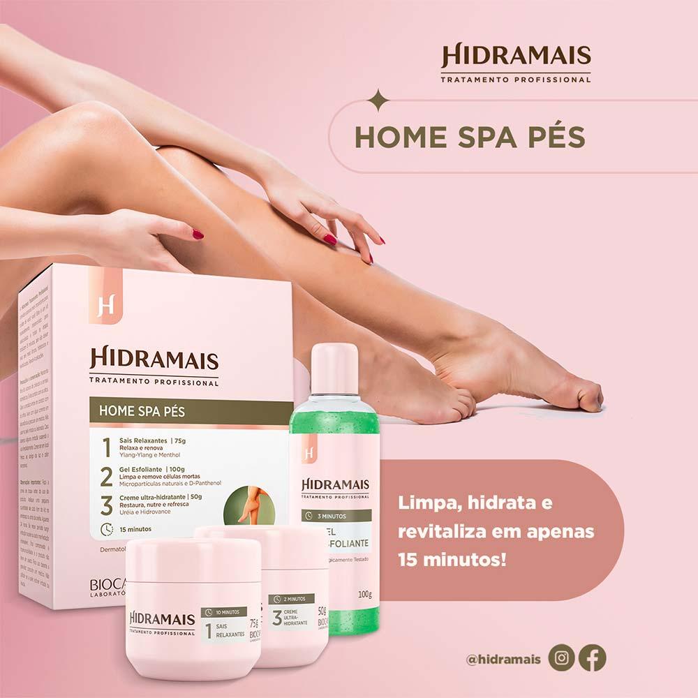 Hidramais Home SPA Pés Kit - Sais + Esfoliante + Creme - 6