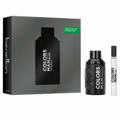 Coffret Benetton Man Black United Colors Kit - Perfume Masculino EDP + Travel Size