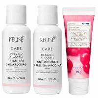 Keune & Korres Kit – Shampoo + Condicionador + Creme Hidratante para Mãos Pimenta Rosa - 1