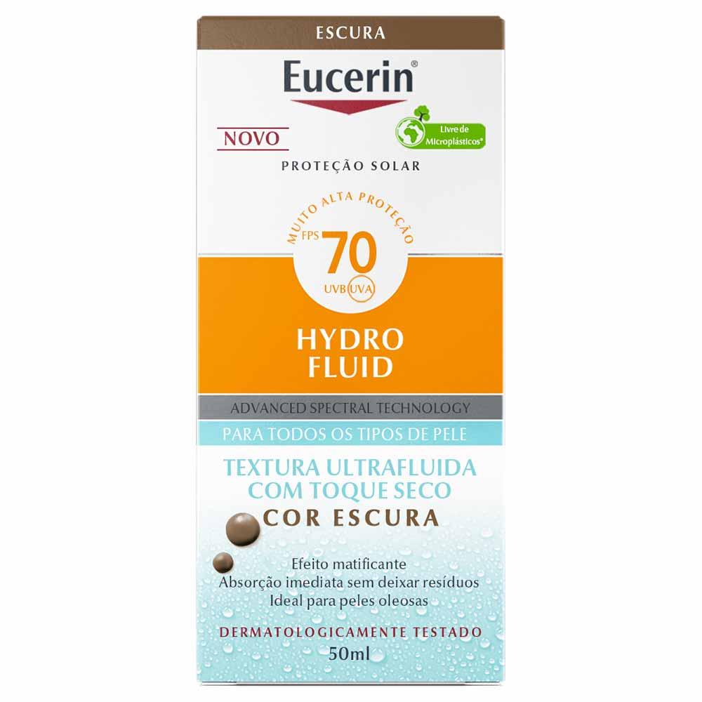 Protetor Solar Facial com Cor Eucerin Hydro Fluid FPS70 50ml - 9