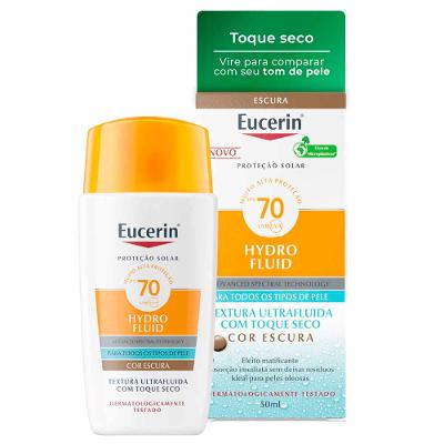 Eucerin Sun Protetor Solar Facial com Cor Hydro Fluid FPS70