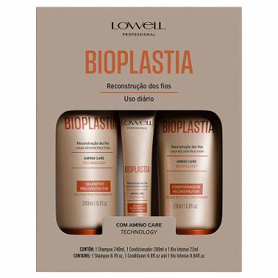 Lowell Bioplastia Reconstrutor Kit - Shampoo + Condicionador + Booster