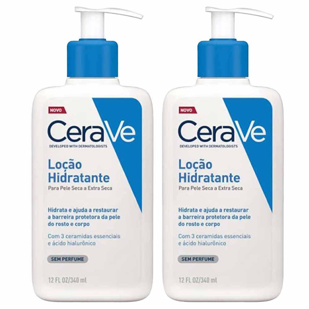 CeraVe Loção Hidratante Corporal para Pele Seca com Ácido Hialurônico e Ceramidas Kit com 2 Unidades - 1