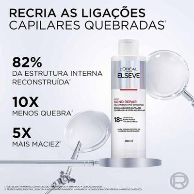 Kit Elseve Bond Repair - Pré Shampoo + Shampoo + Condicionador + Leave in + Máscara