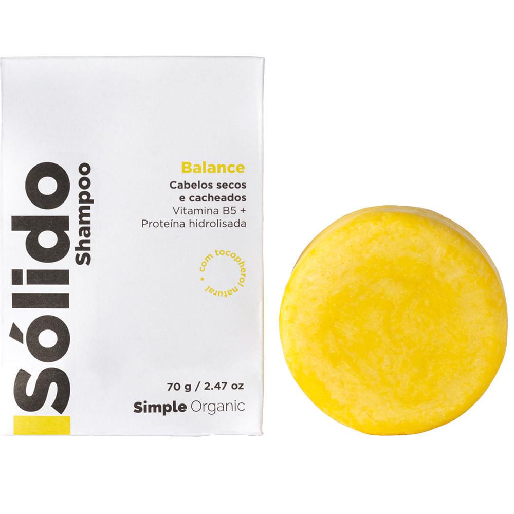 Simple Organic Sólido Balance Shampoo em Barra - 1