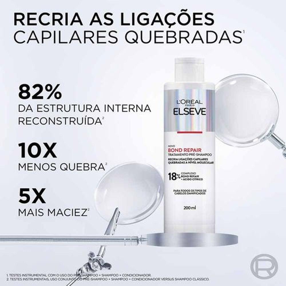 Kit Elseve Bond Repair - Pré Shampoo + Shampoo + Condicionador + Leave in - 2