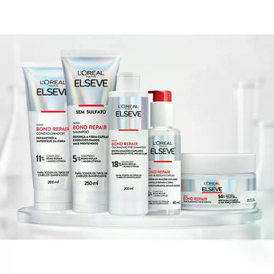 Kit Elseve Bond Repair - Pré Shampoo + Shampoo + Condicionador + Máscara