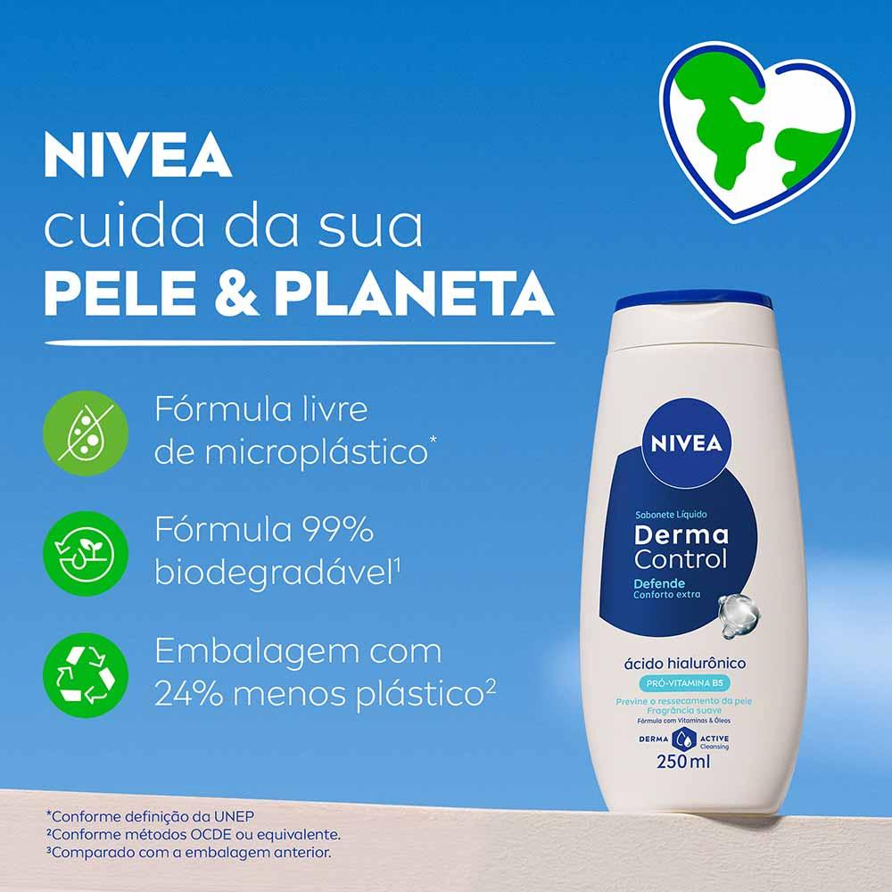 Sabonete Líquido Nivea Derma Control Defende - 6