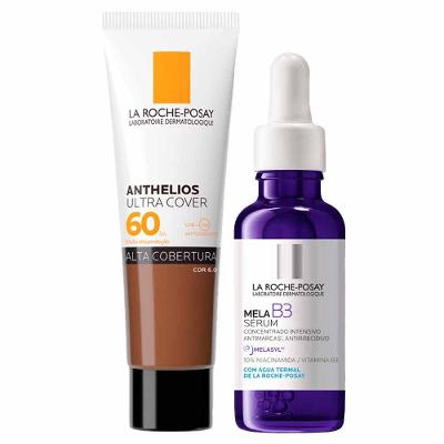 La Roche Posay Kit – Sérum Mela B3 + Protetor Solar Facial com Cor 6.0