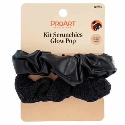 ProArt Glow Pop Kit - Scrunchie Preto 2 Peças