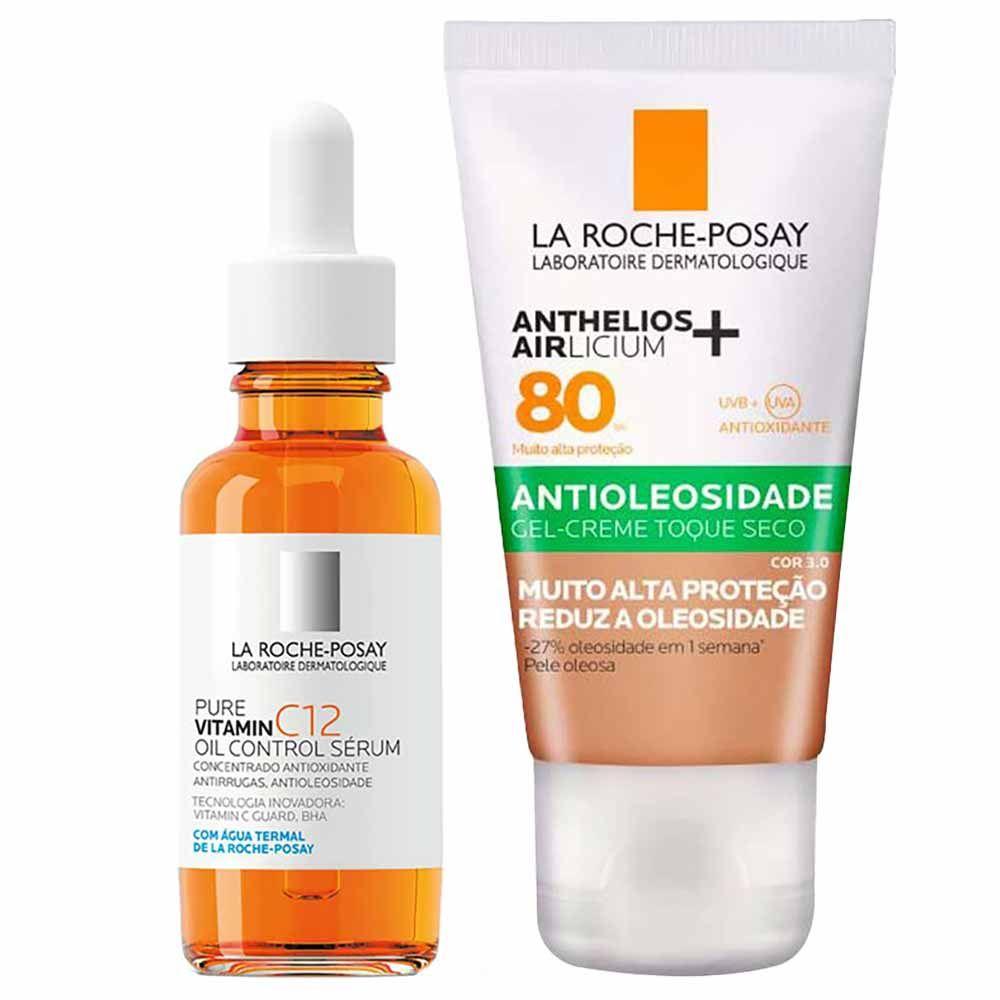 La Roche-Posay Kit - Sérum Antirrugas + Protetor Solar Facial com Cor FPS 80 3.0 - 1