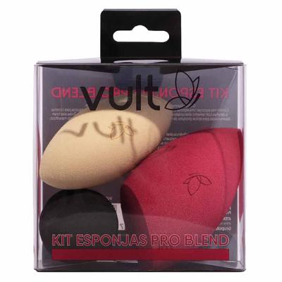 Vult Pro Blend Kit com 3 Esponjas de Maquiagem