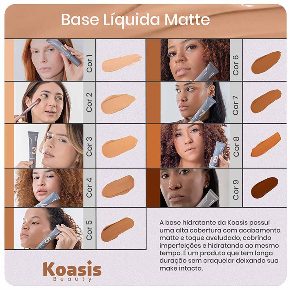 Base Líquida Hidratante Matte Koasis 30ml - 6