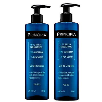 Principia Gel de Limpeza Facial GL-02 Kit com 2 Unidades