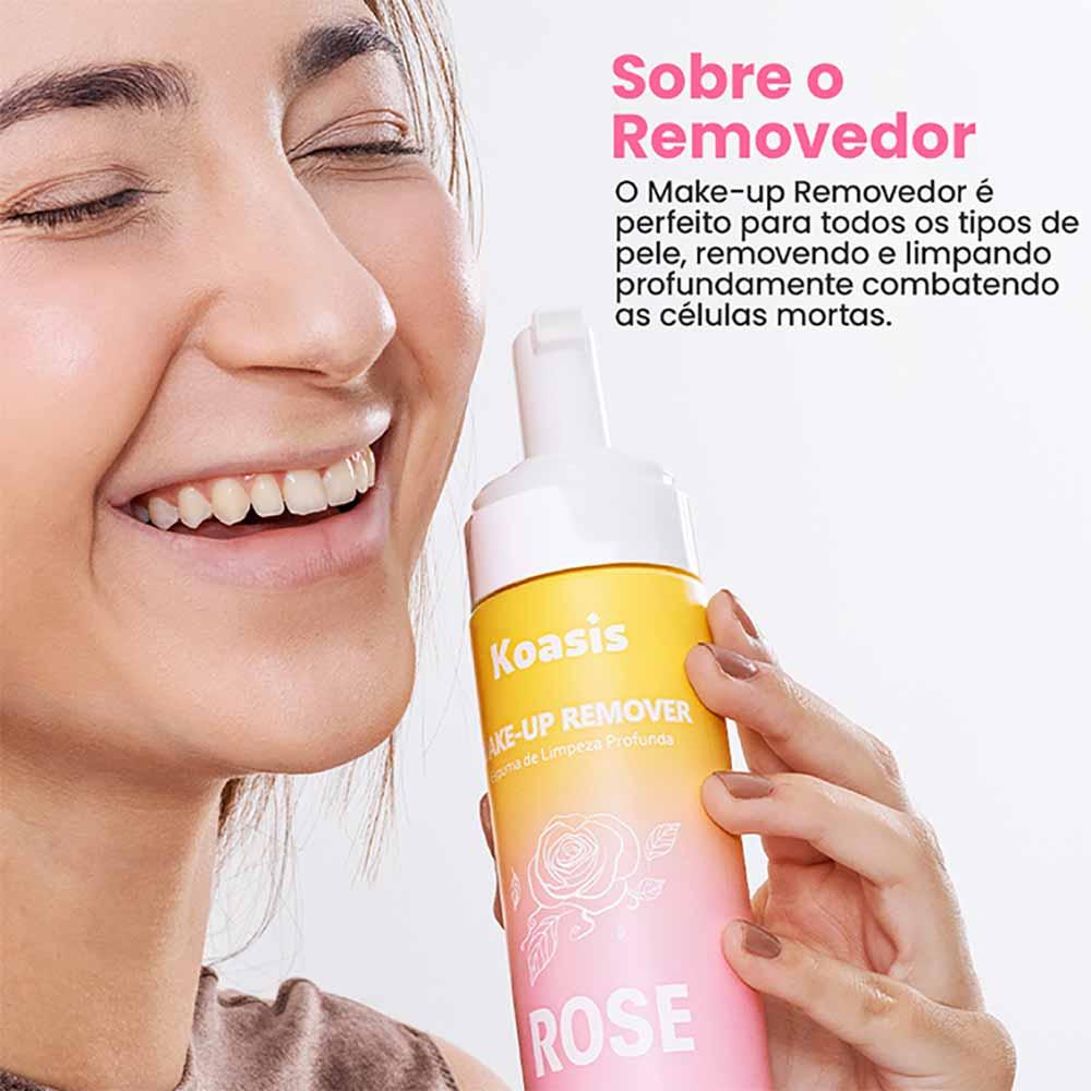 Espuma de Limpeza Facial Profunda Koasis Make-up Removedor Rose - 2
