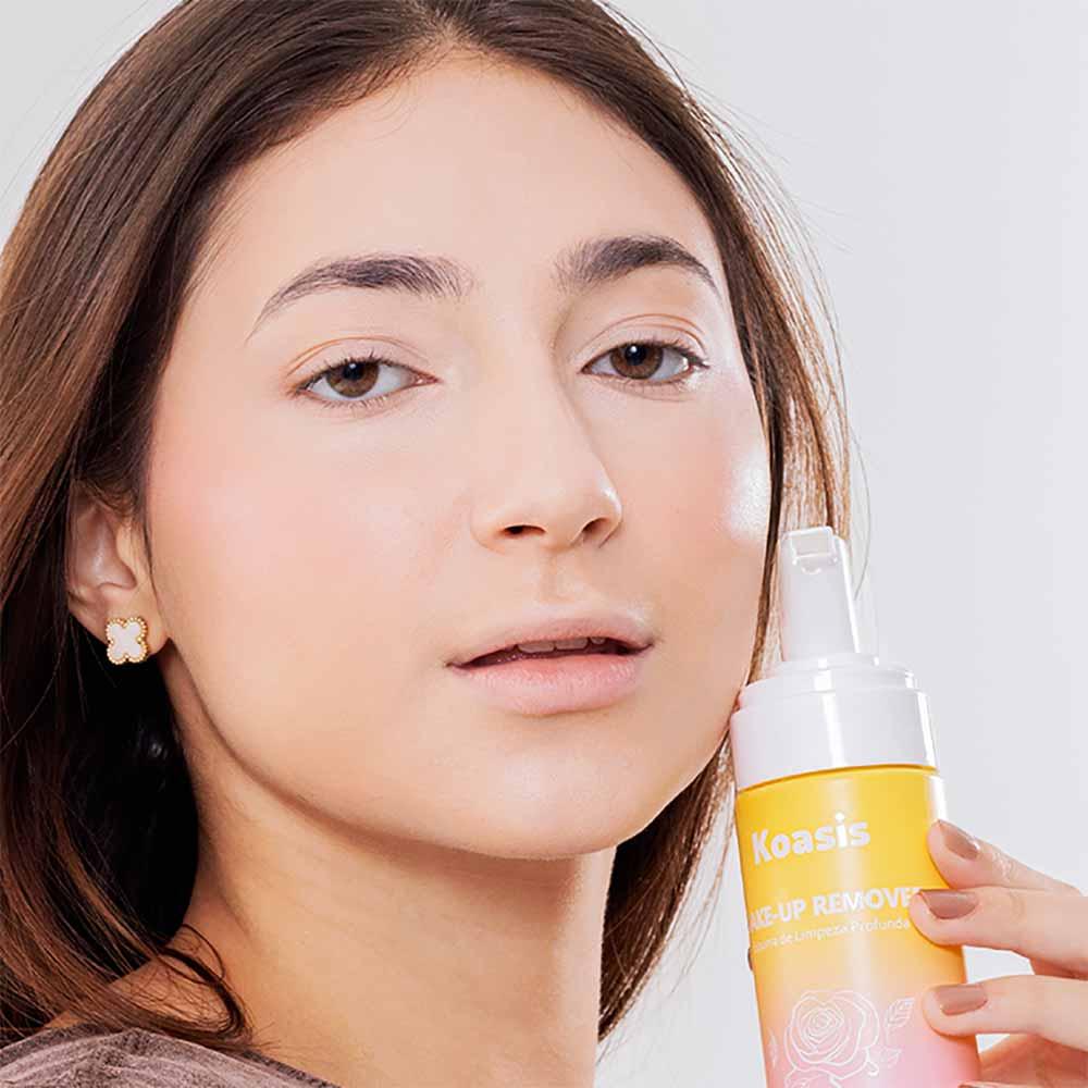 Espuma de Limpeza Facial Profunda Koasis Make-up Removedor Rose - 7