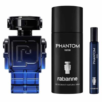 Coffret Rabanne Kit - Perfume Phantom Intense + Dêo Côlonia + Travel Size