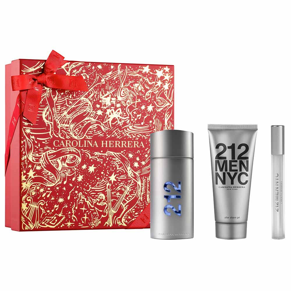Coffret Carolina Herrera Kit - Perfume 212 Men + Balm Pós Barba + Travel Size - 1