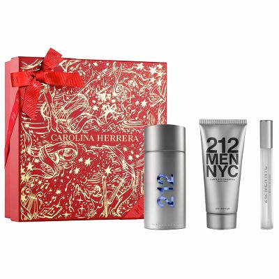 Coffret Carolina Herrera Kit - Perfume 212 Men + Balm Pós Barba + Travel Size