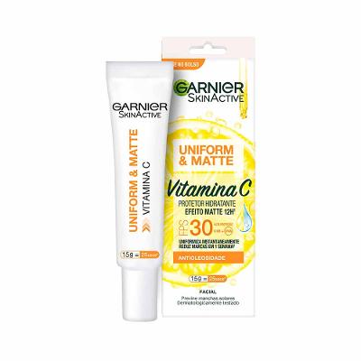 Protetor Solar Facial Hidratante Garnier Uniform & Matte Vitamina C FPS30