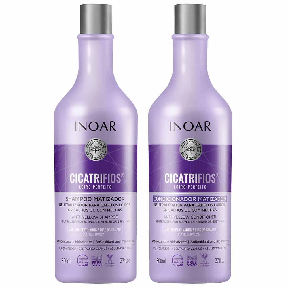 Inoar Cicatrifios Loiro Perfeito Kit - Shampoo + Condicionador - 1
