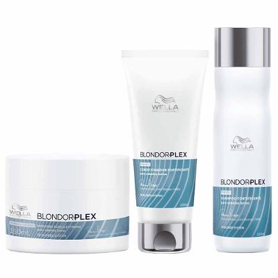 Wella Professionals Blondorplex Kit – Shampoo + Condicionador + Máscara