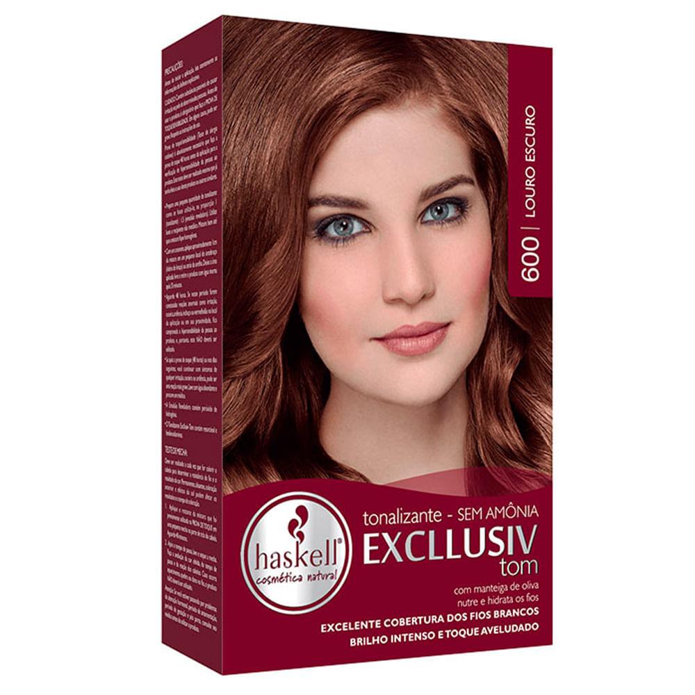 Haskell Tons claros Kit – Tonalizante + Tratamento pós + Emulsão + Luvas + Folheto - 1