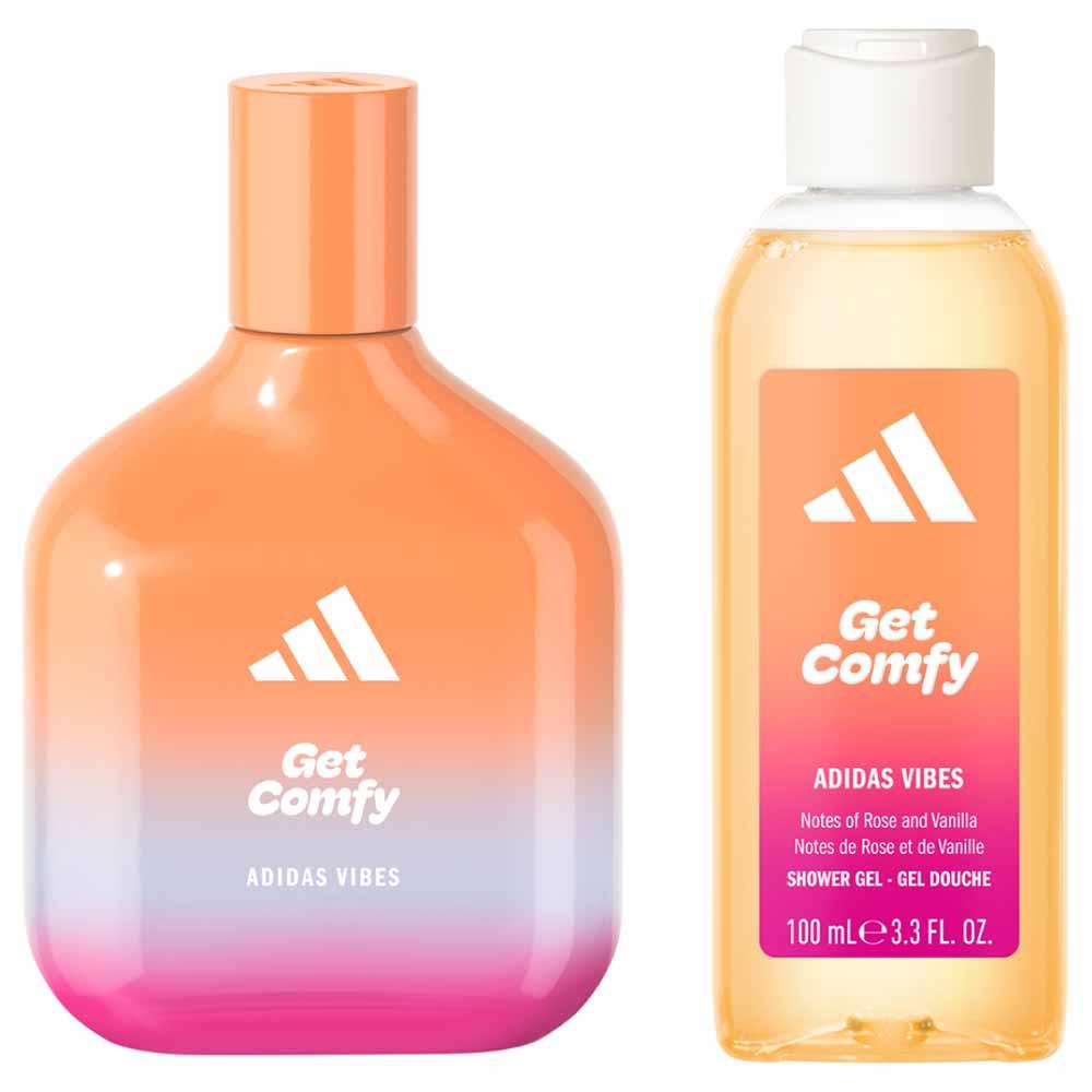 Coffret Adidas Vibes Get Comfy Kit - Perfume Unissex EDP + Shower Gel - 2
