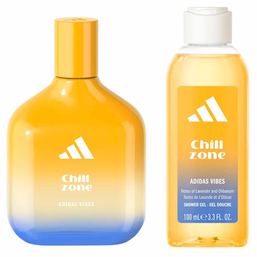 Coffret Adidas Vibes Chill Zone Kit - Perfume Masculino EDP + Shower Gel - 2