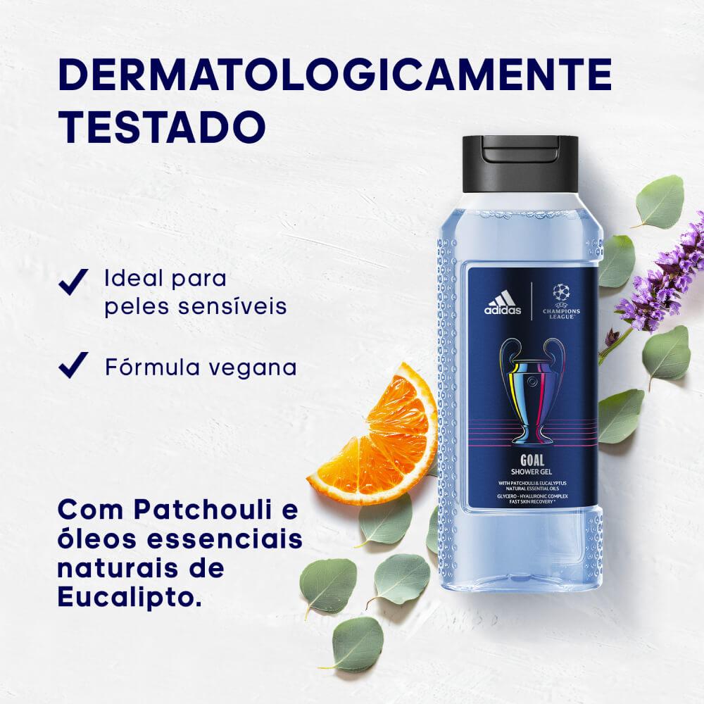 Coffret Adidas Uefa Goal Perfume masculino Kit EDT Shower Gel - 3