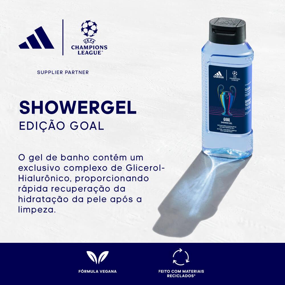 Coffret Adidas Uefa Goal Perfume masculino Kit EDT Shower Gel - 5