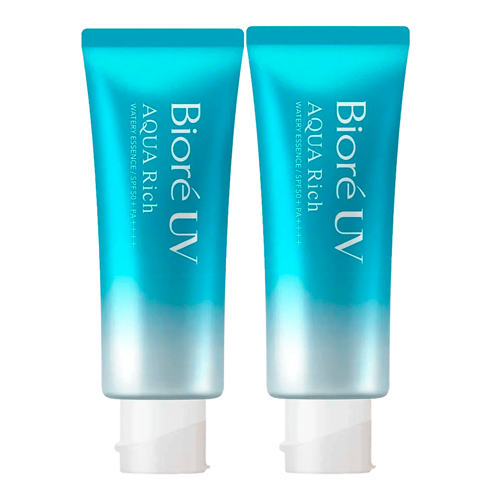 Bioré Aqua Rich Watery Essence Kit – Protetor Solar FPS 50 Com 2 Unidades - 1