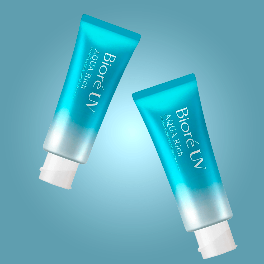 Bioré Aqua Rich Watery Essence Kit – Protetor Solar FPS 50 Com 2 Unidades - 2